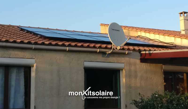 Installation du kit solaire sur toiture tuiles dans le Gard